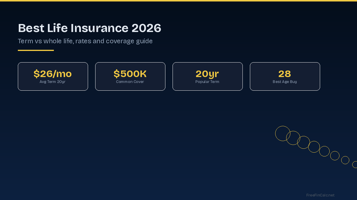 Life insurance rates and coverage comparison 2026