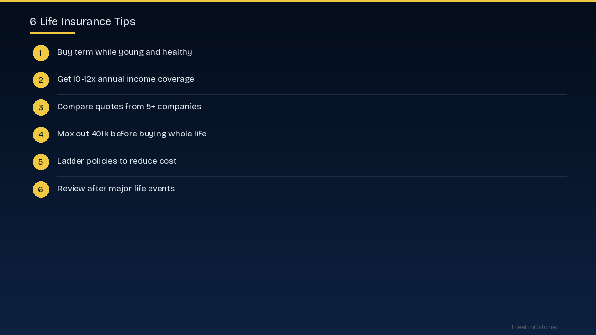 Tips for getting the best life insurance rate