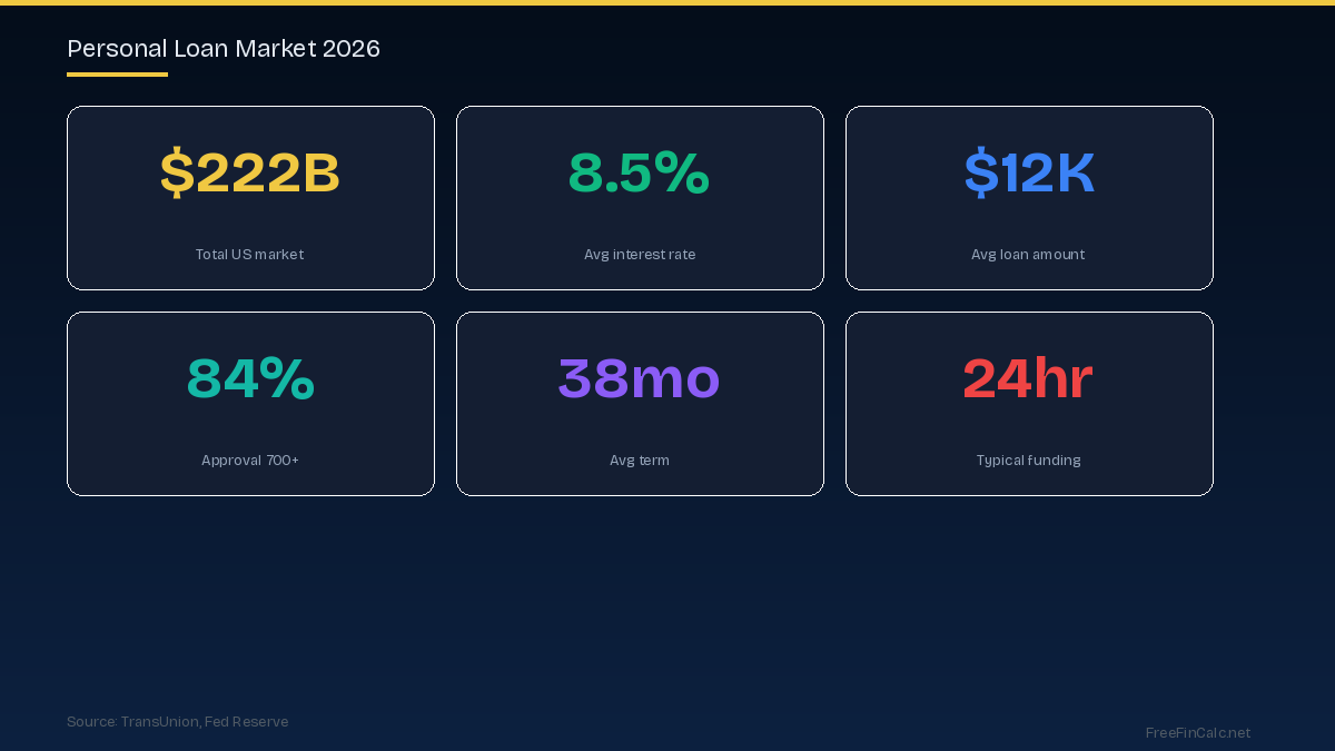 Personal loan market statistics for 2026