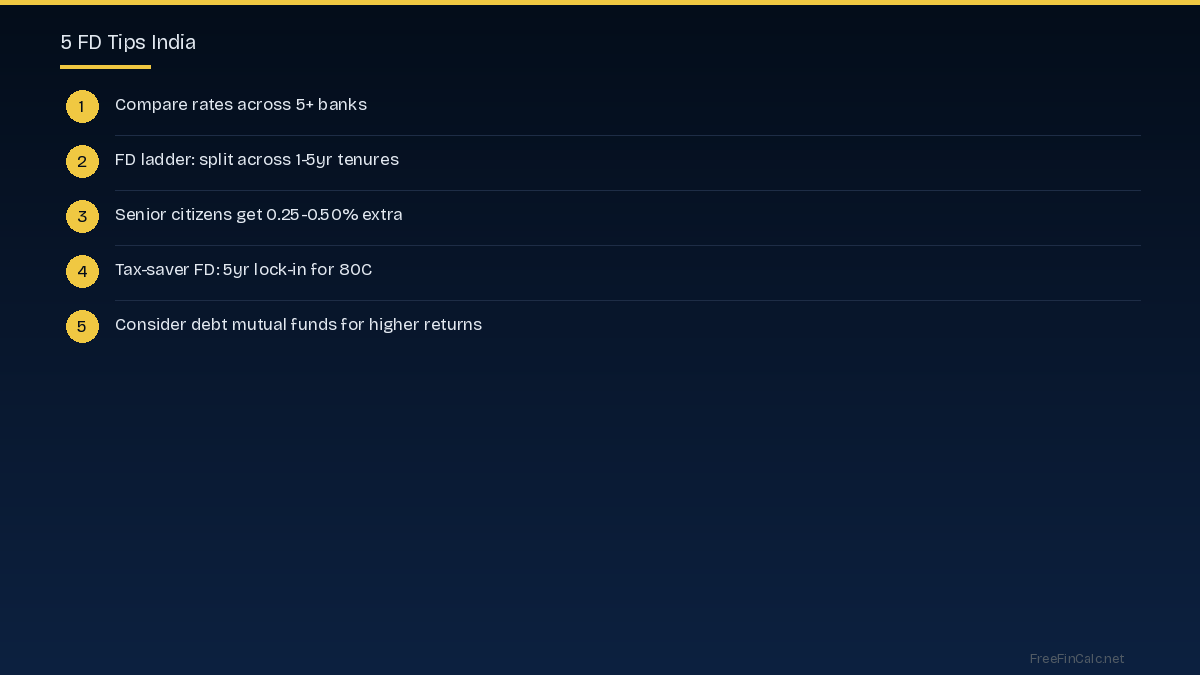 FD tips India