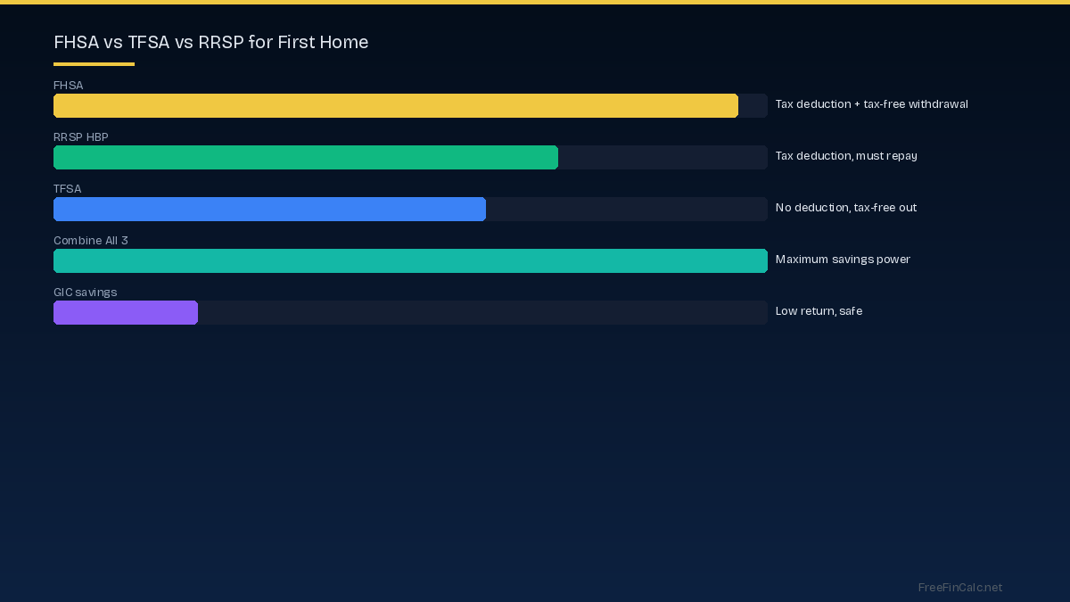 FHSA vs TFSA vs RRSP