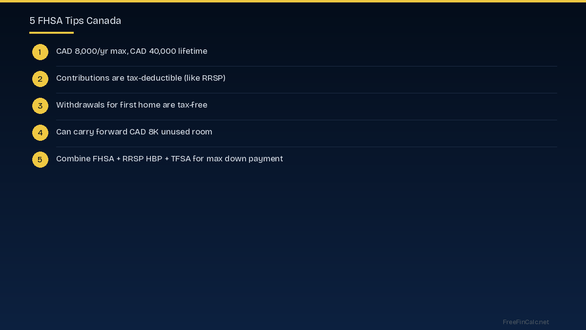 FHSA tips Canada