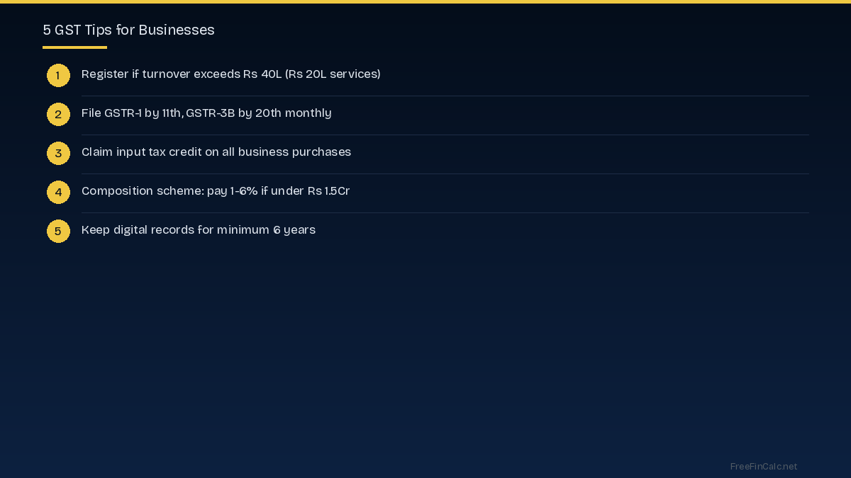 GST tips India