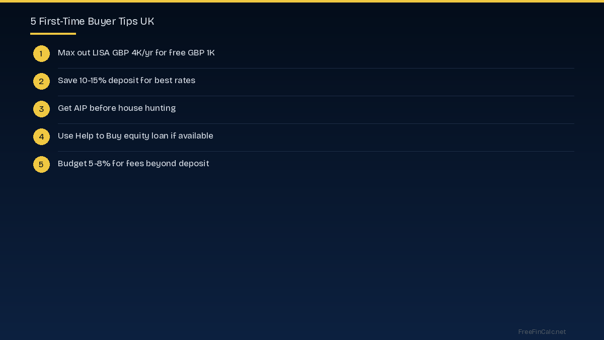 first-time buyer tips UK