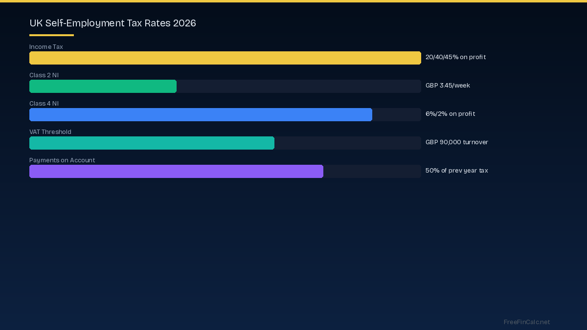 UK self-employed tax rates